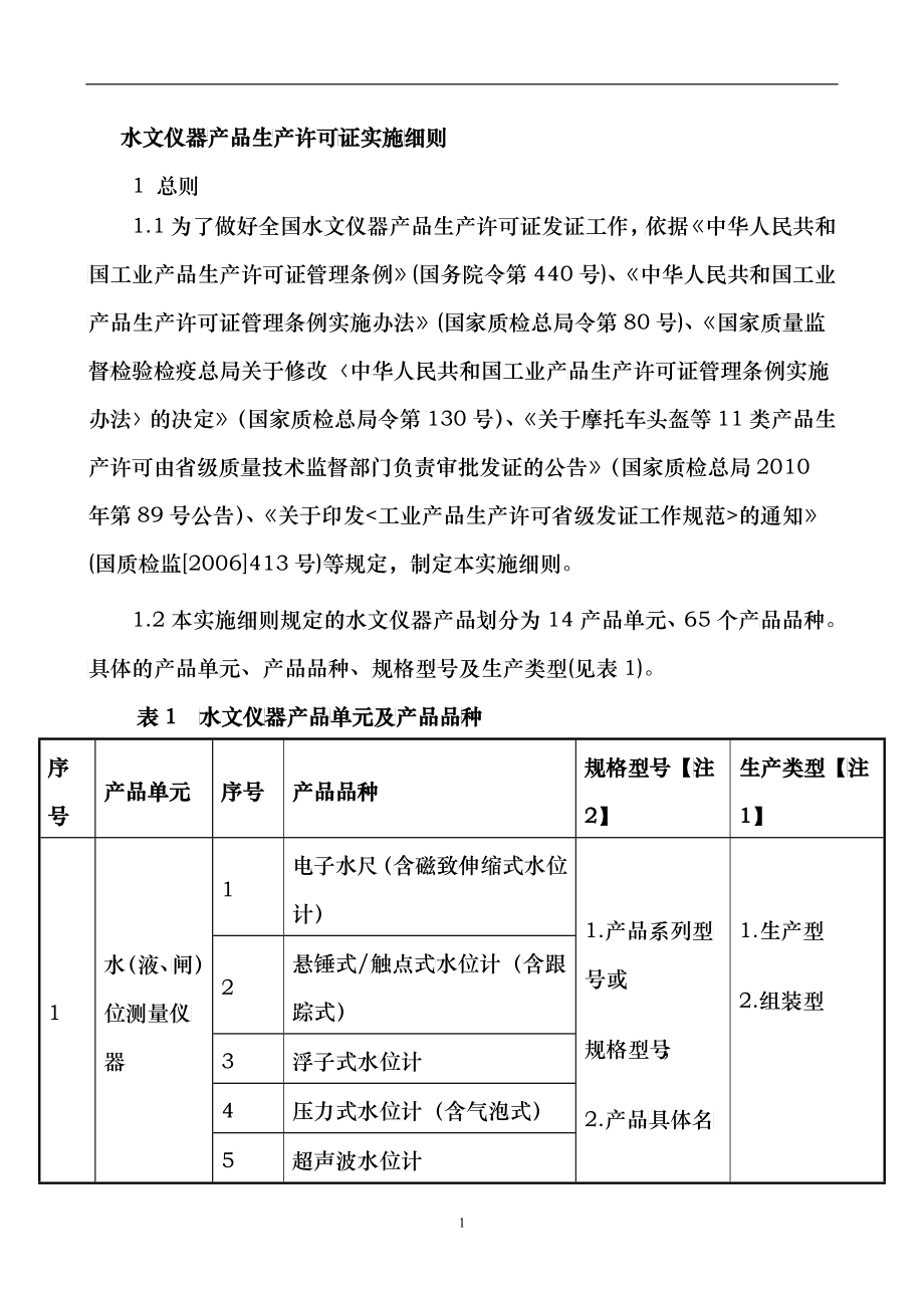 水文仪器产品生产许可证实施细则_第4页