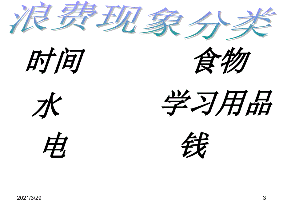 综合实践校园里的浪费现象文档资料_第3页