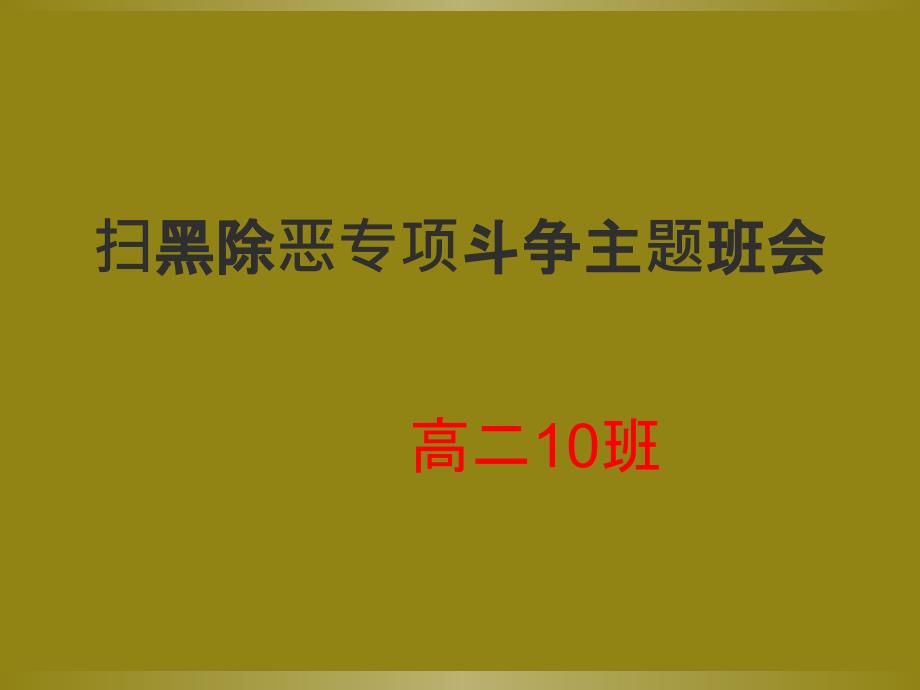 扫黑除恶专项斗争_第1页