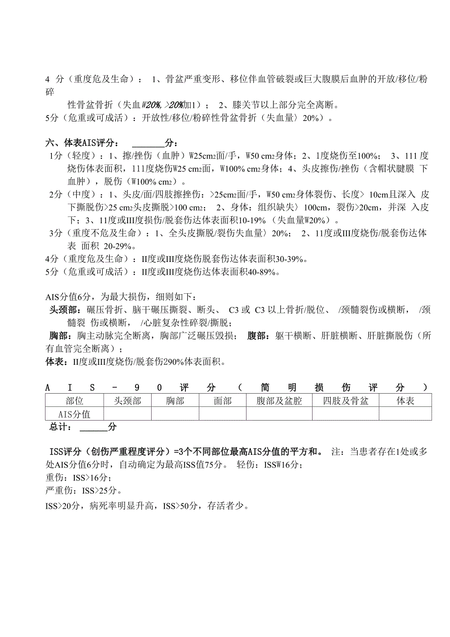 最新AIS评分与ISS评分_第4页