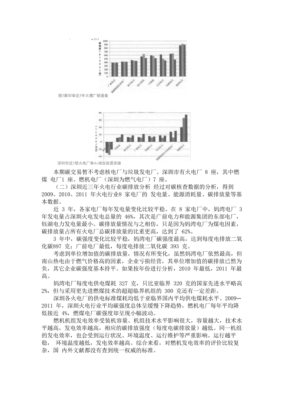 深圳火电行业碳排放现状减排成本与配额分配_第3页