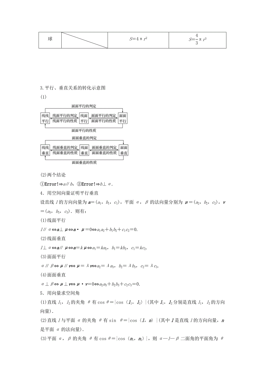 高考数学二轮复习 考前回扣7 立体几何讲学案 理_第2页