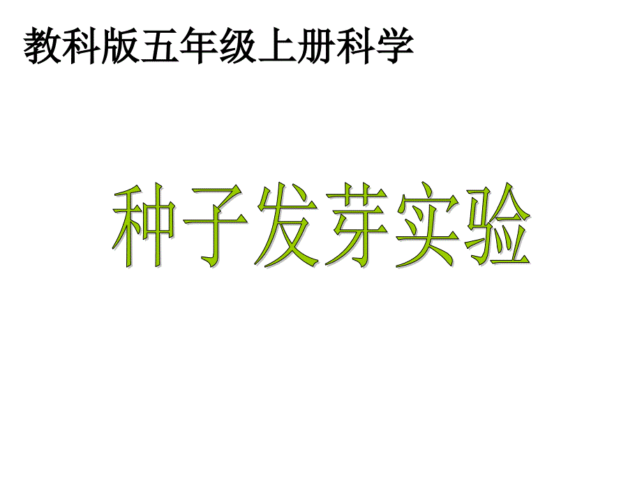 科学上册种子发芽实验2课件教科_第1页