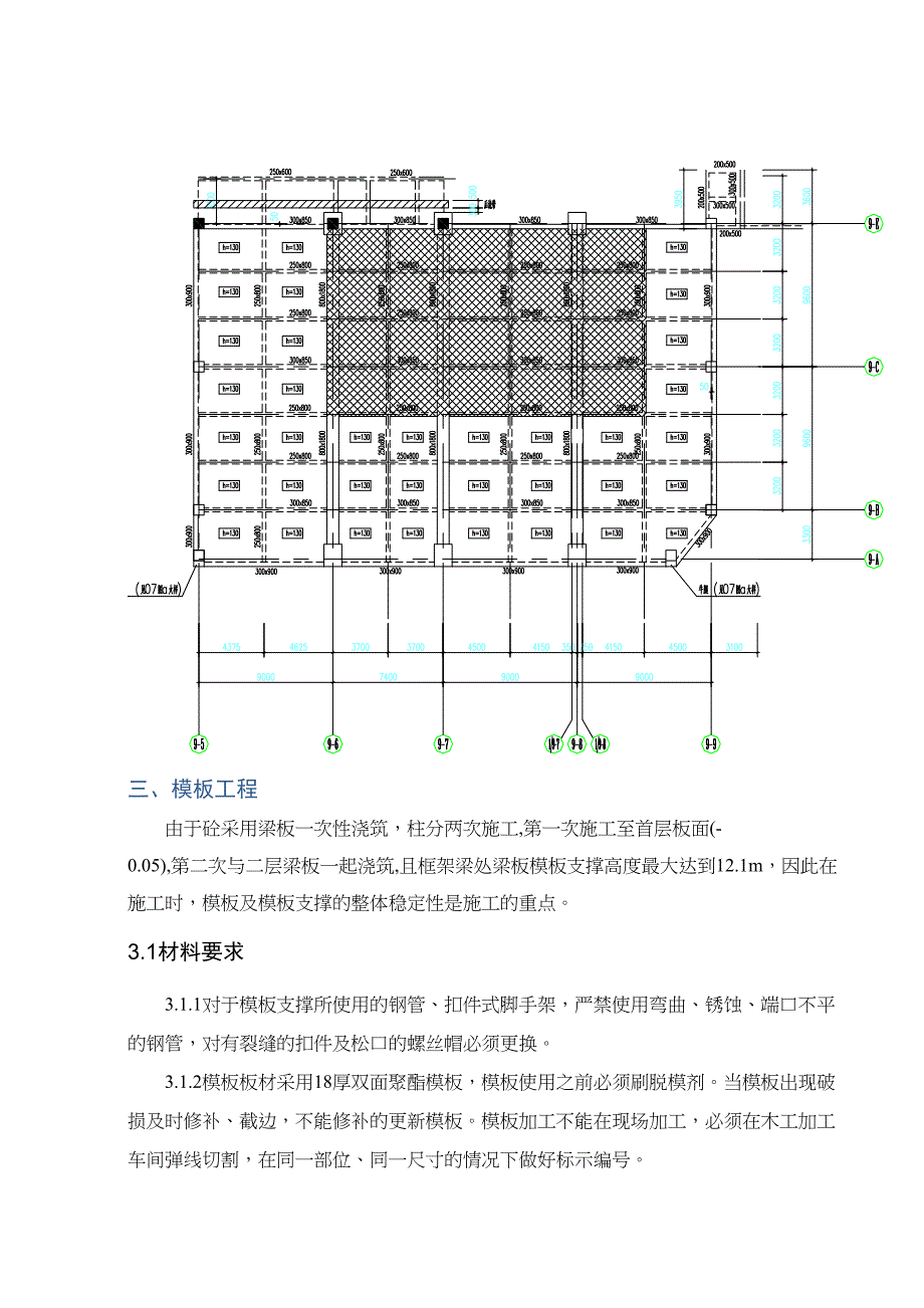 中学高大模板支撑体系施工方案(DOC 29页)_第3页