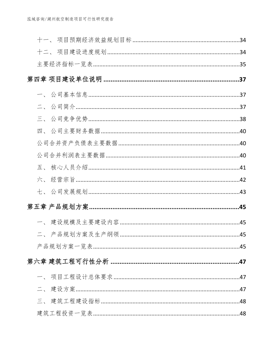 湖州航空制造项目可行性研究报告【参考范文】_第2页