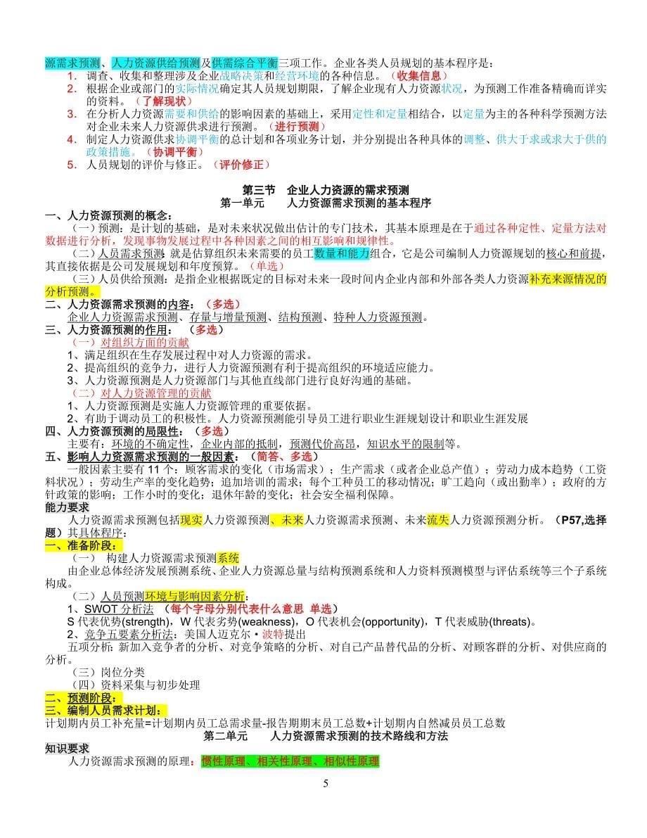 人力资源二级知识点汇总.doc_第5页