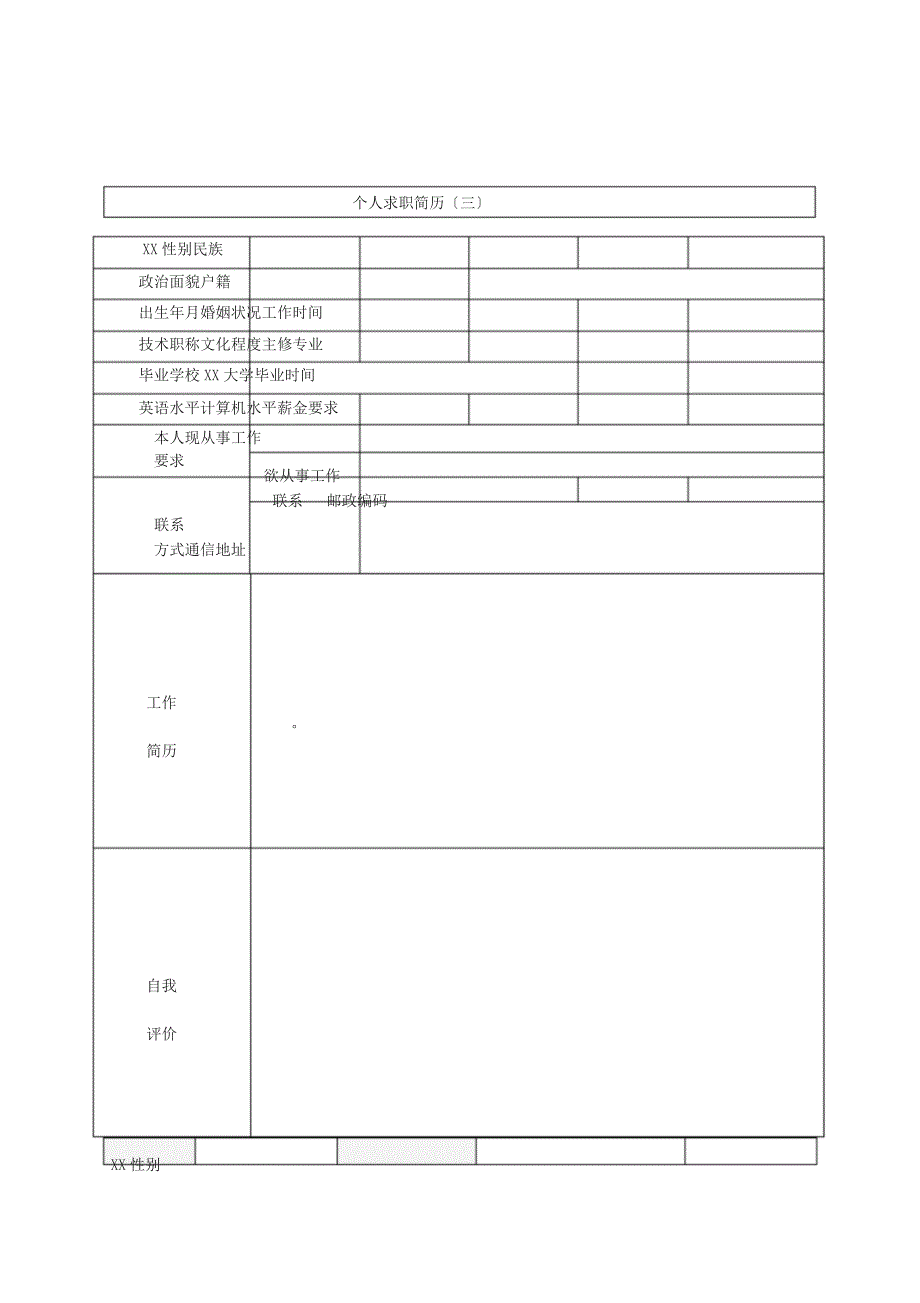 个人简历模板大全(30套)_第3页