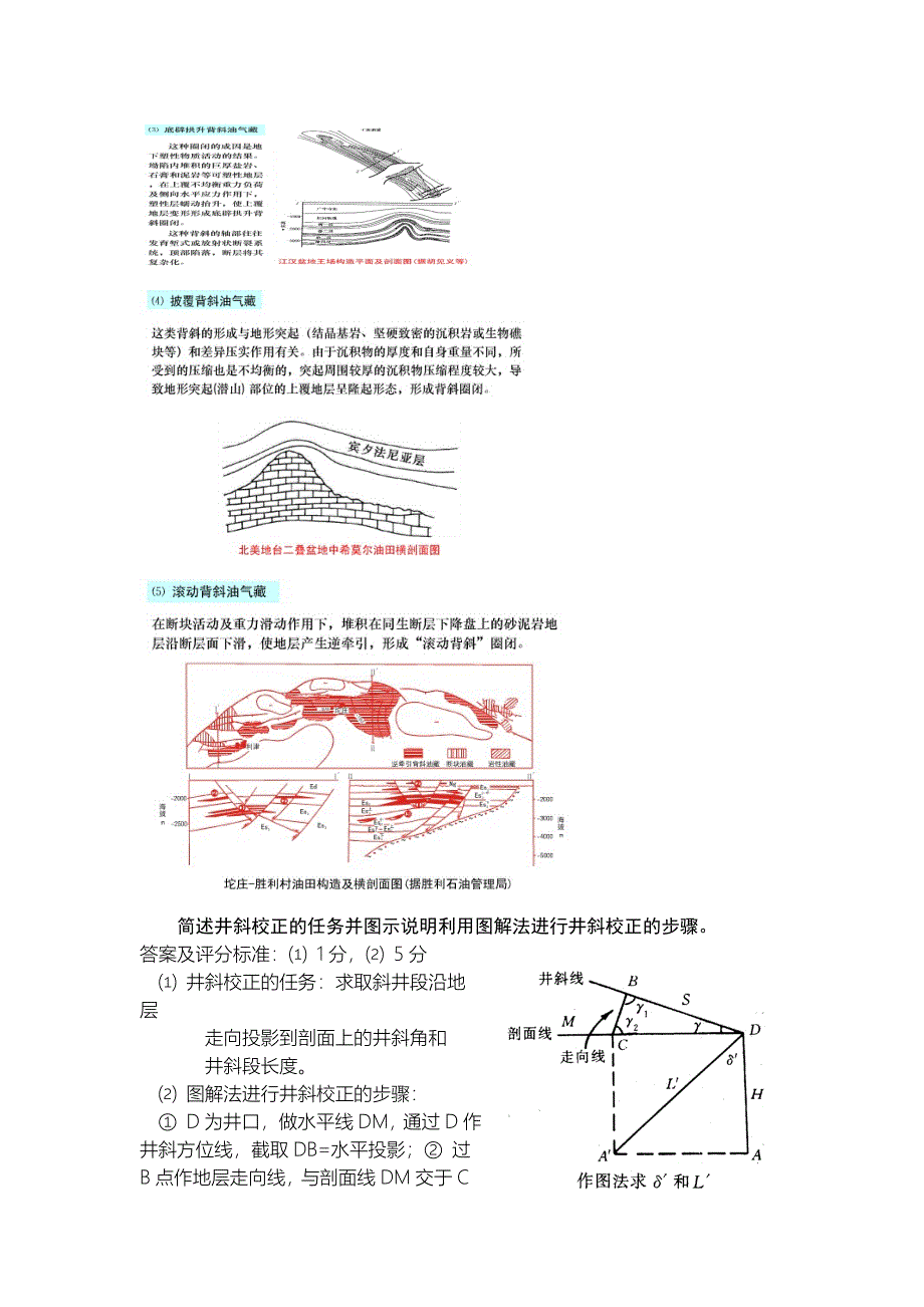 油田开发地质学复习资料图示说明题_第2页