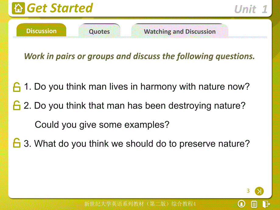 新世纪大学英语第二版综合教程第4册Unit1ppt课件_第3页