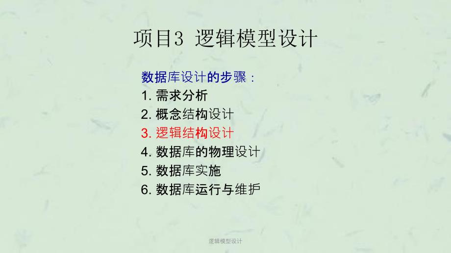 逻辑模型设计课件_第1页