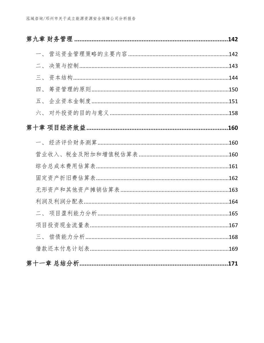 邓州市关于成立能源资源安全保障公司分析报告模板范文_第5页