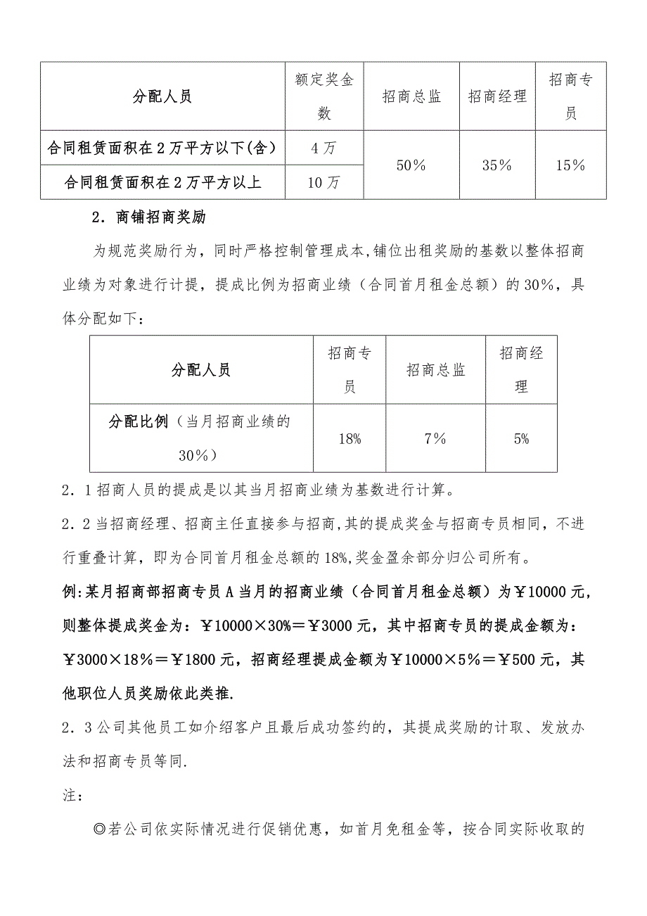 商管公司招商提成激励方案_第3页