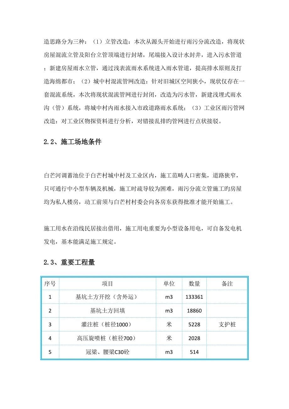 白芒河雨污分流关键工程综合施工组织设计_第5页