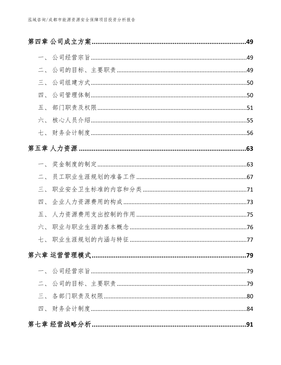 成都市能源资源安全保障项目投资分析报告（参考范文）_第3页