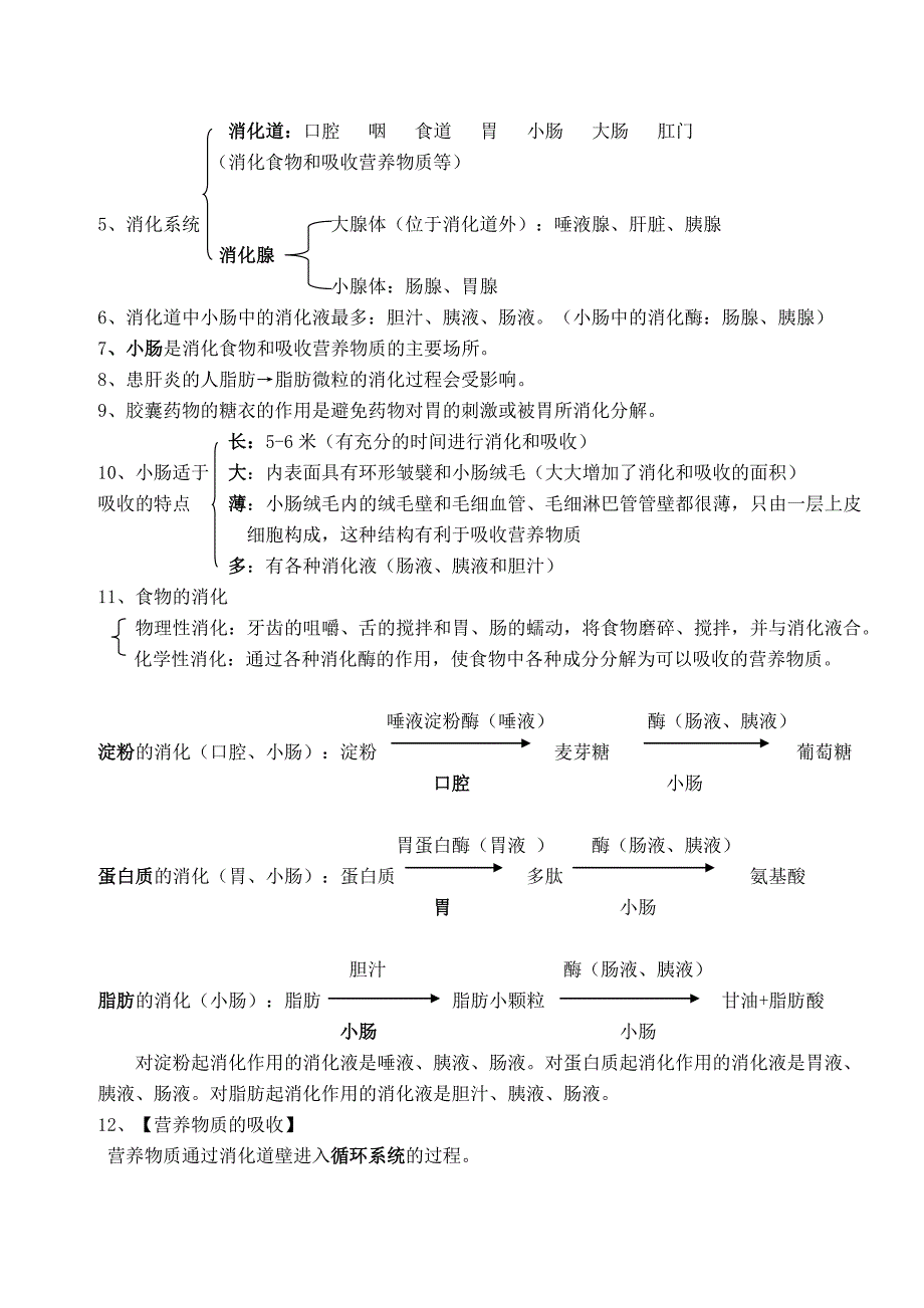 2023年最新人教版七年级生物下册知识点归总_第3页