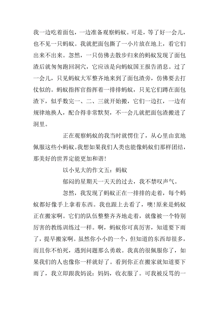 2023年以小见大的五年级作文5篇_第5页