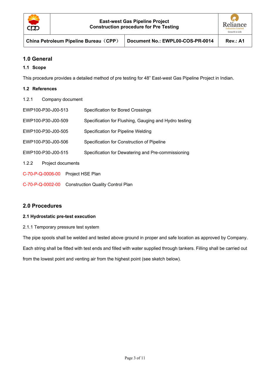 Construction procedure for Pre Testing_第3页