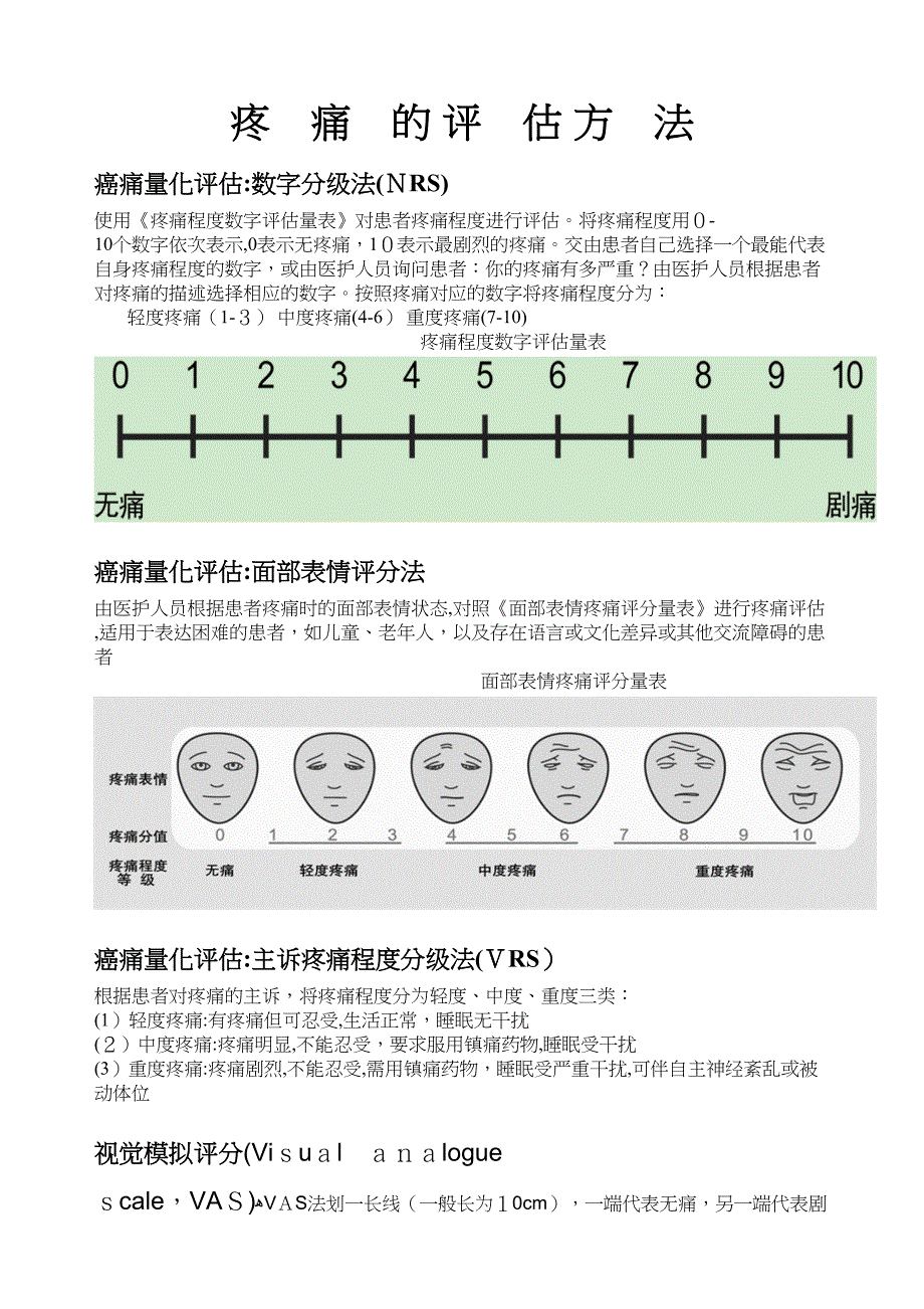 癌痛的评估方法_第1页