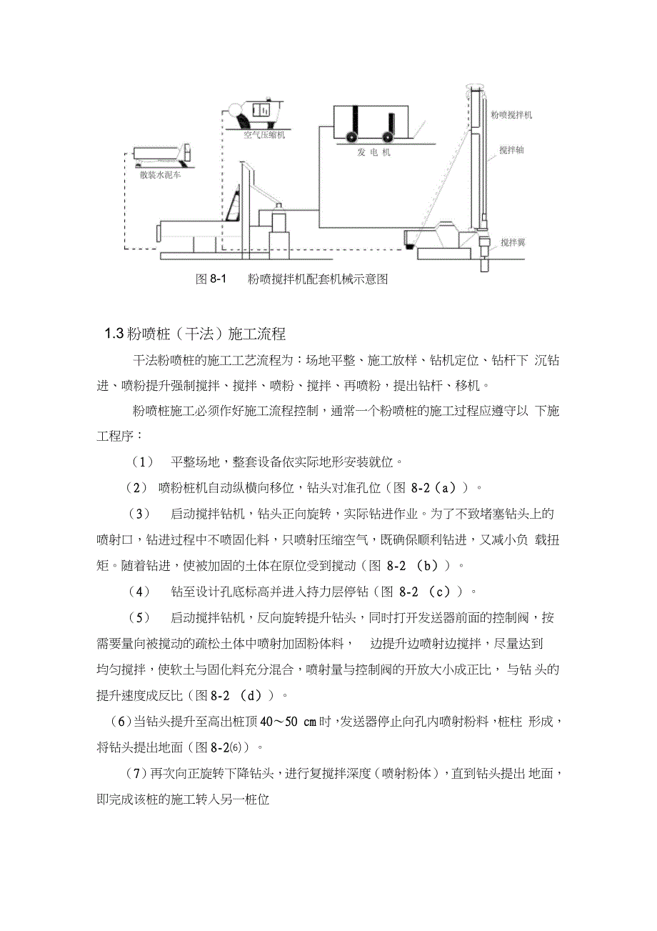 粉喷桩主要施工方法及技术措施_第2页