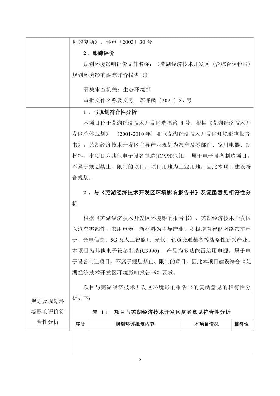 芜湖国睿兆伏电子有限公司脉冲功率电子产品扩建项目（承诺制项目）环境影响报告表.docx_第5页