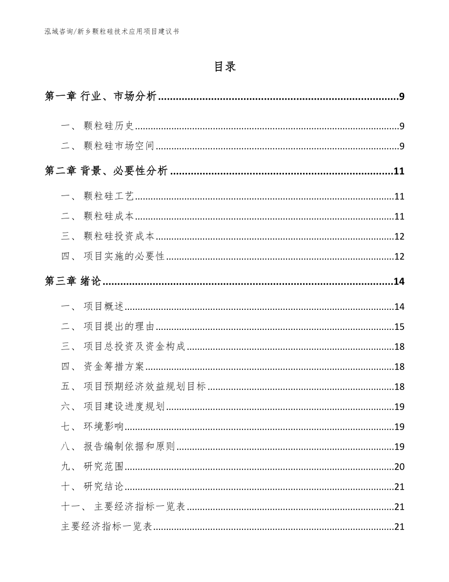 新乡颗粒硅技术应用项目建议书模板范文_第2页