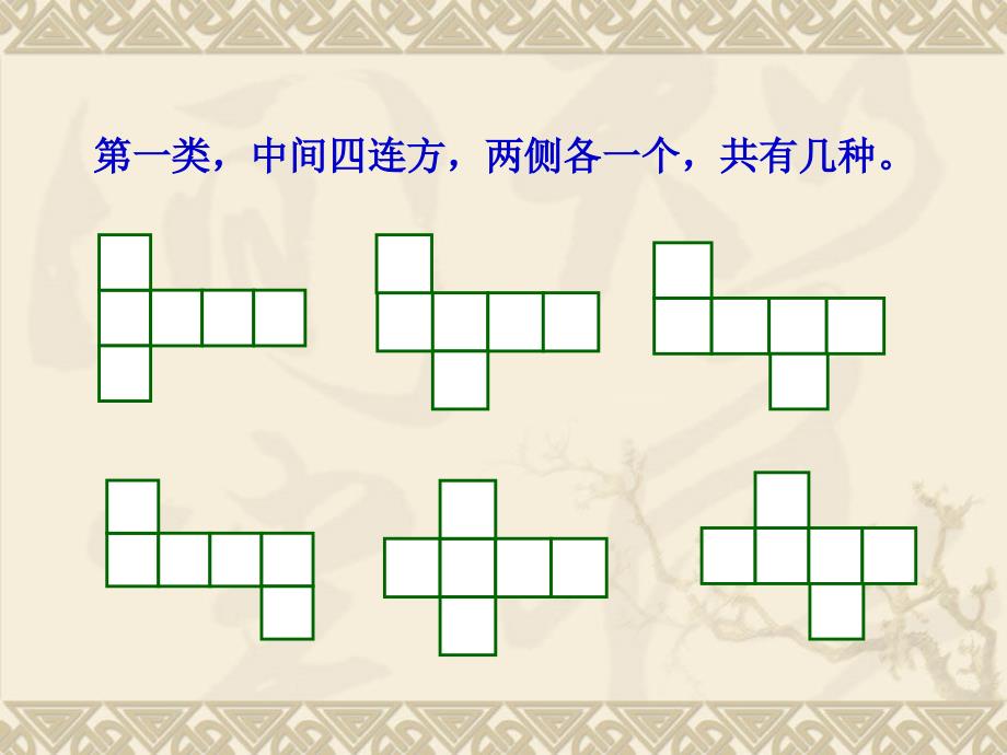 探究把一个正方体的表面沿某些棱剪开展成一个平面_第3页