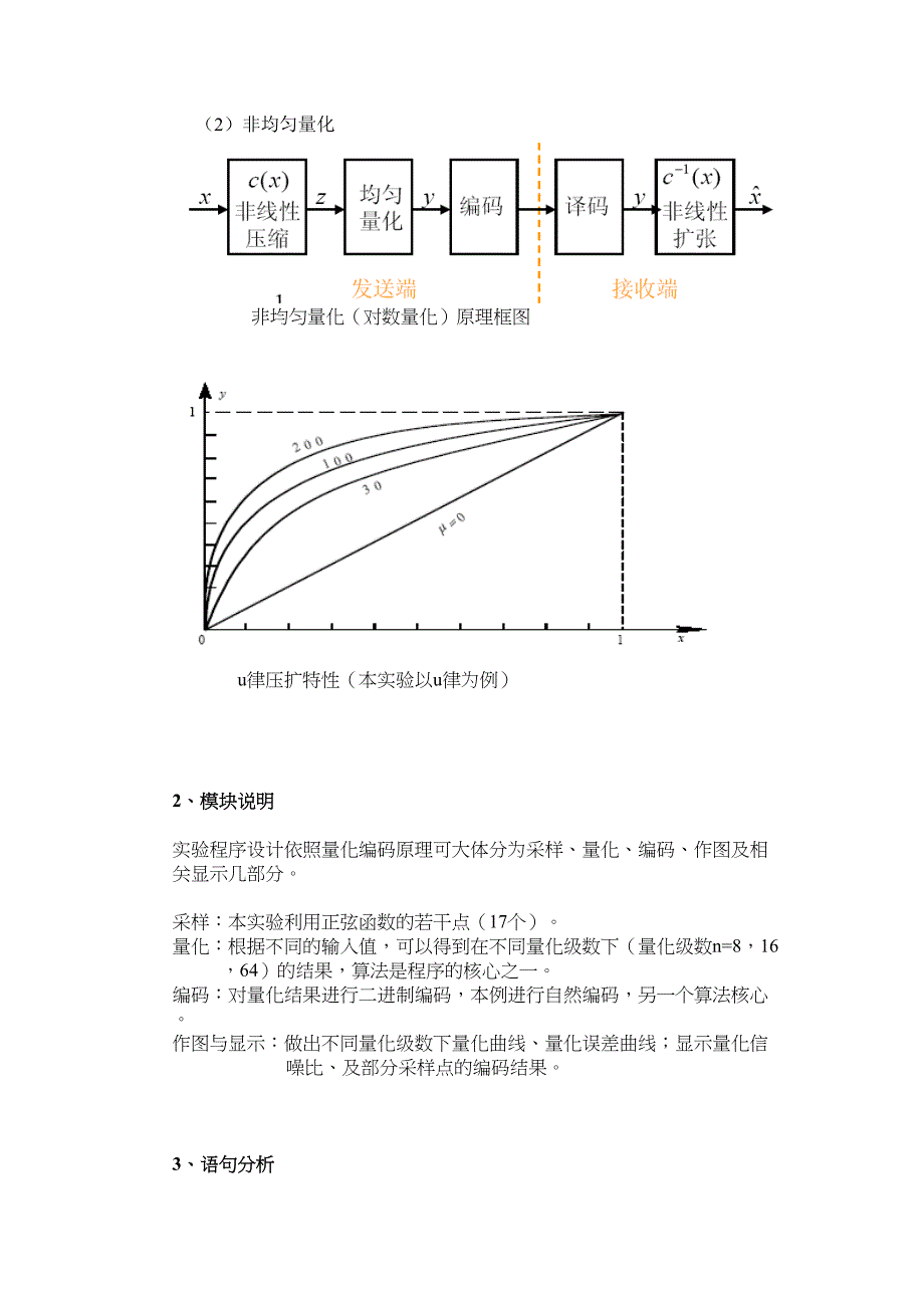 实验二均匀非均匀量化与编码(DOC 18页)_第2页