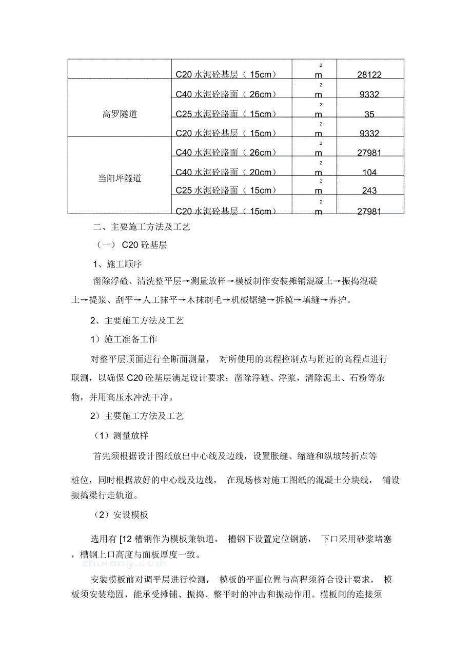 隧道路面施工方案_第2页