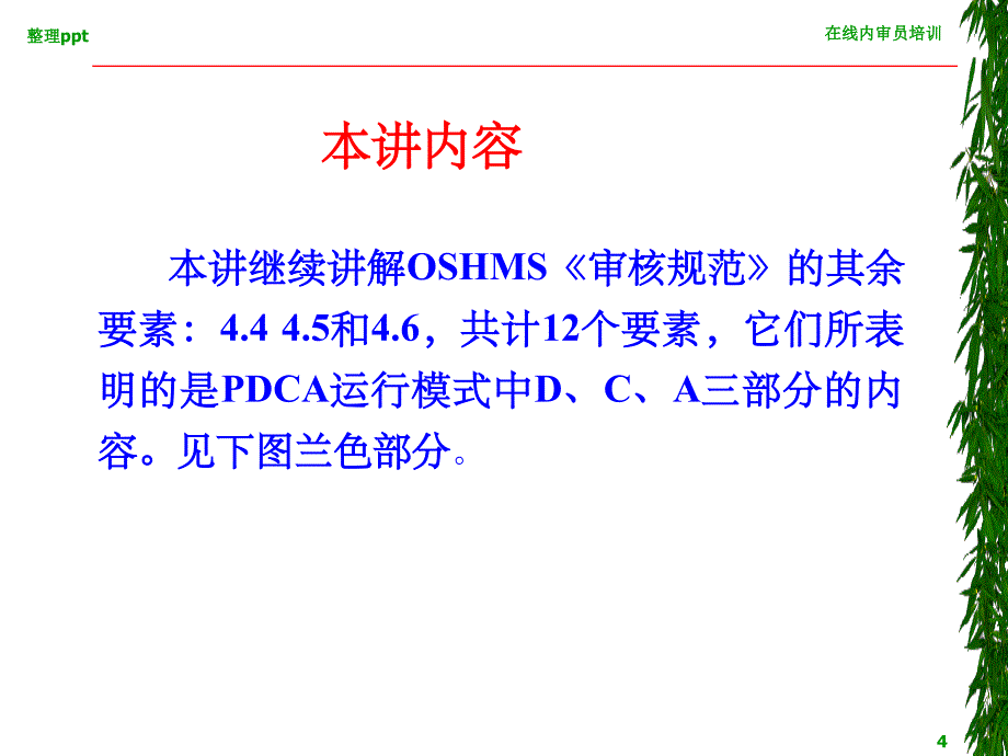 职业安全健康管理体系内审员培训班OSHMS审核规范下_第4页