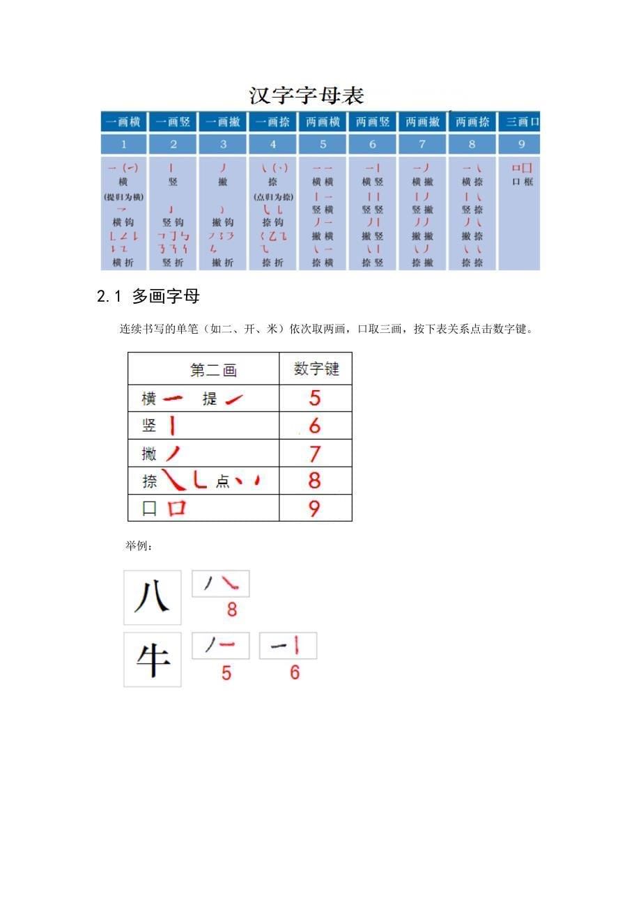 汉谷拼形输入法软件海量词版用户手册_第5页