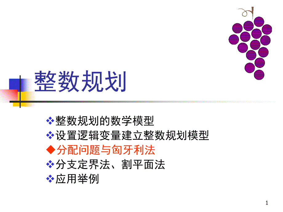 推荐4.2分配问题和匈牙利法_第1页