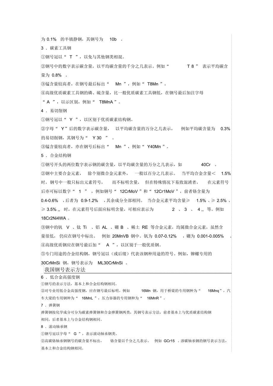 最新国家钢材标准知识大全_第5页