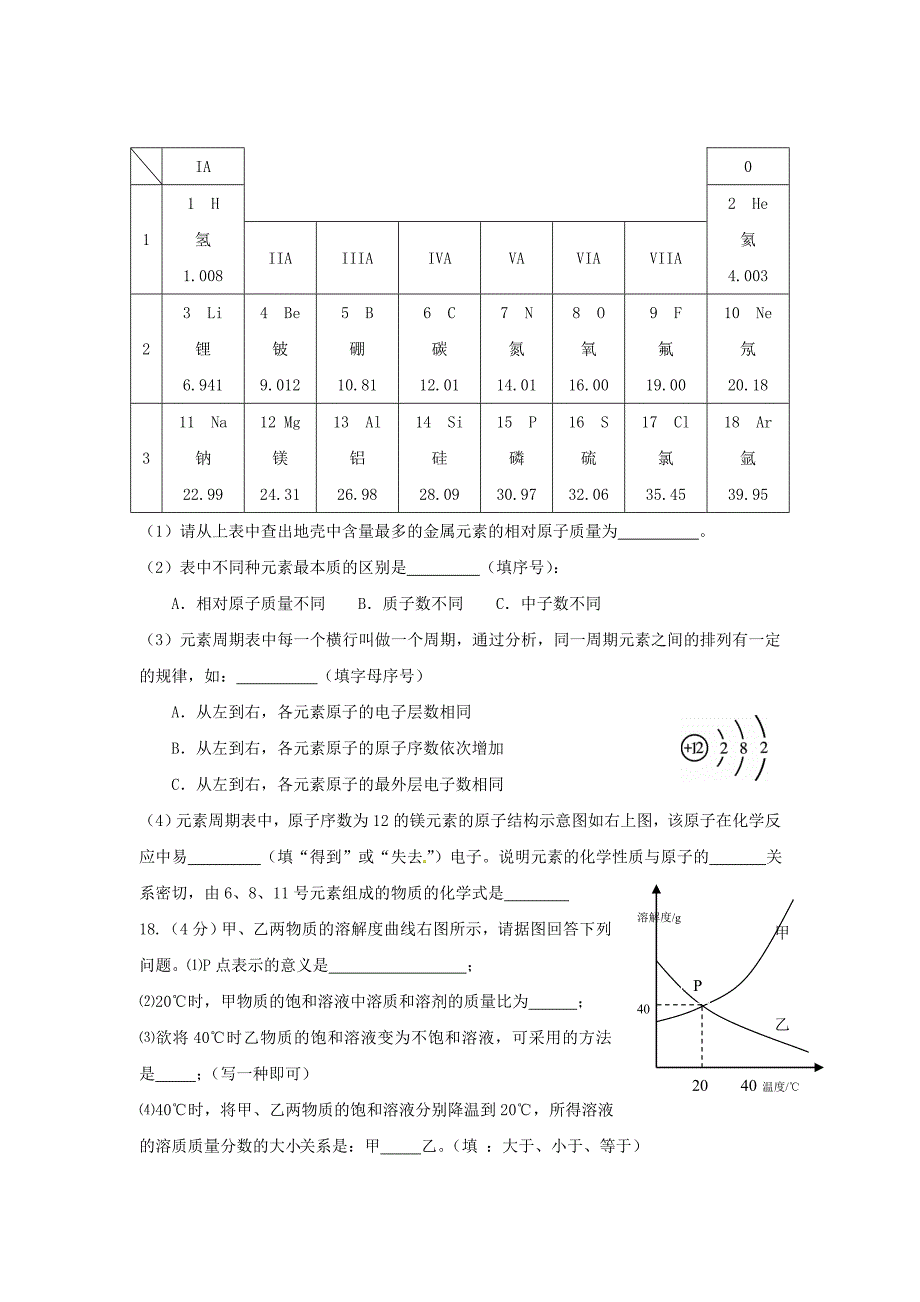 【精品】广东省惠州市中考化学毕业生学业综合测试试题含答案_第4页