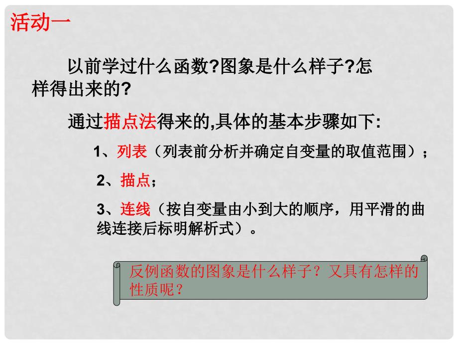 九年级数学反比例函数的图象和性质知识点分析参赛课件_第3页