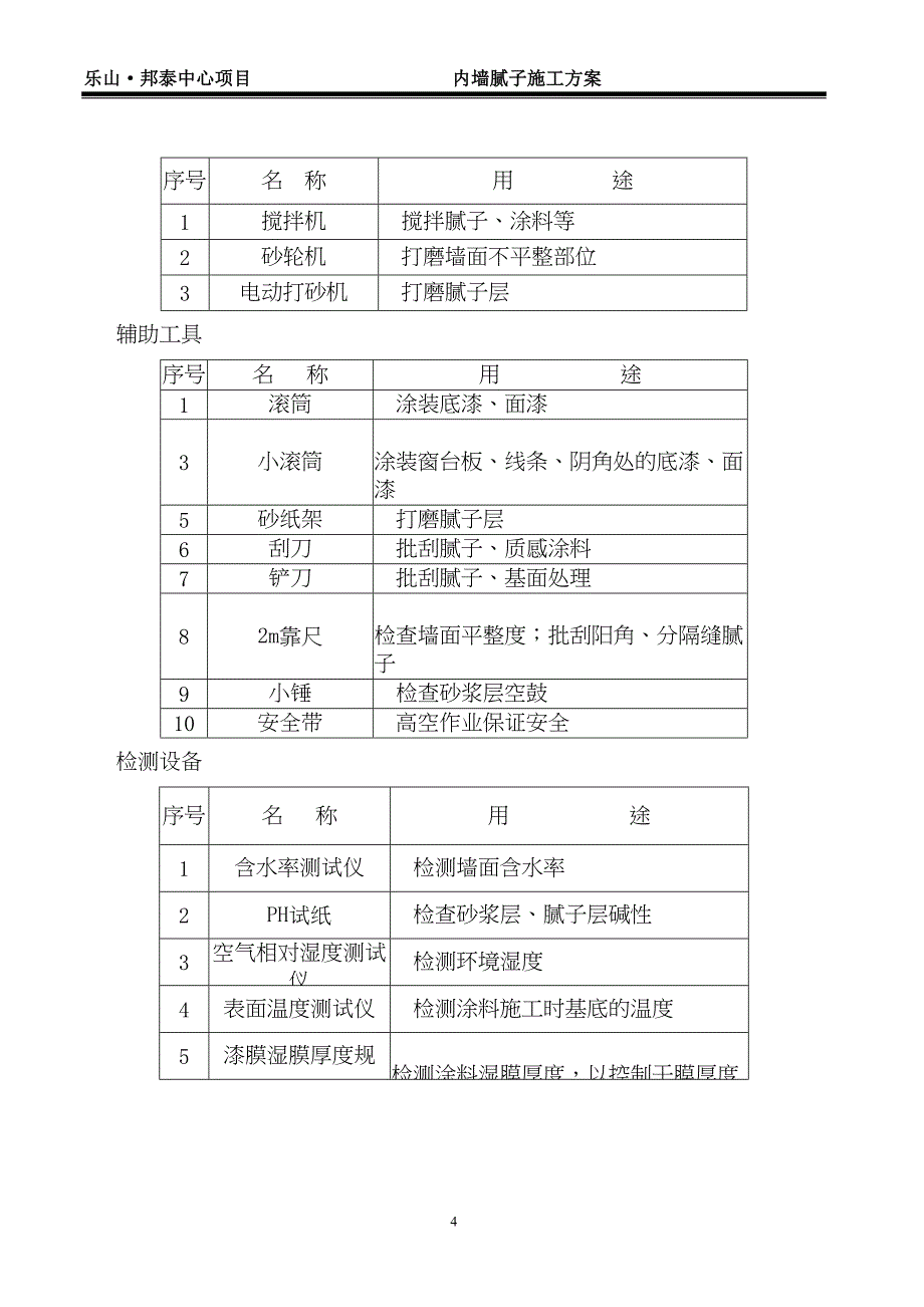 内墙腻子施工方案(DOC)(DOC 13页)_第4页