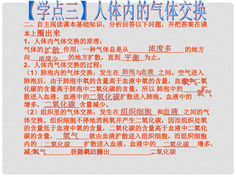 山东省临朐县第四中学七年级生物下册 人体与外界的气体交换（第三课时）课件 新人教版_第4页