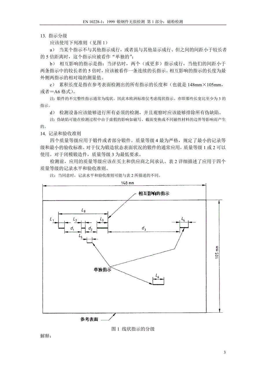 EN10228-1 锻钢件无损检测——第一部分磁粉检验（自译）_第3页