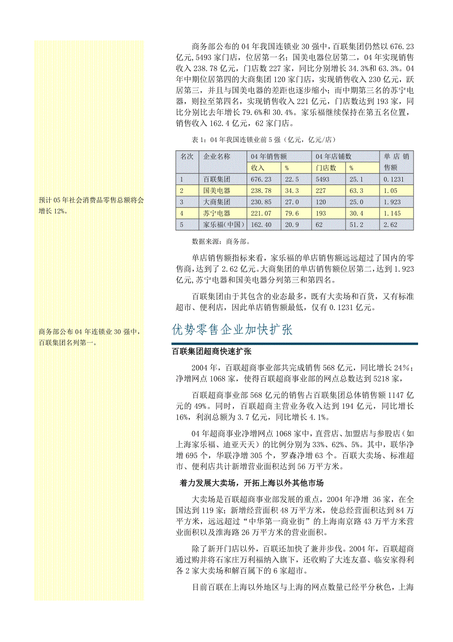 零售行业动态研究报告(doc 15页)_第3页