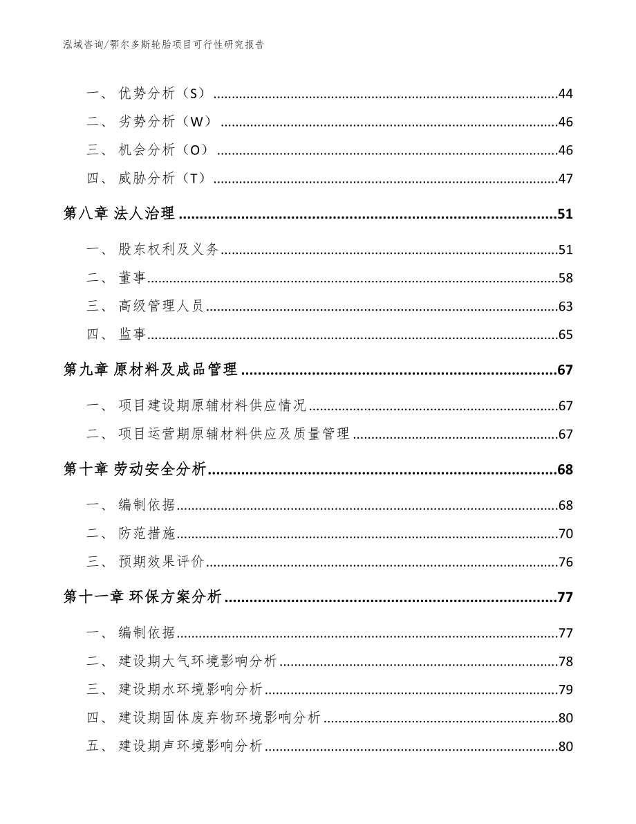 鄂尔多斯轮胎项目可行性研究报告_范文_第3页