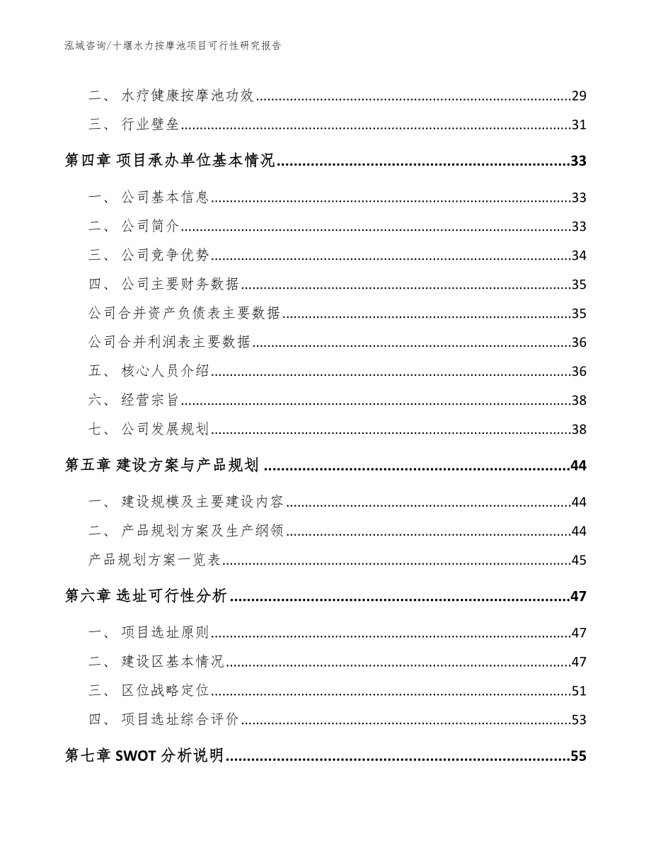 十堰水力按摩池项目可行性研究报告【参考模板】_第3页