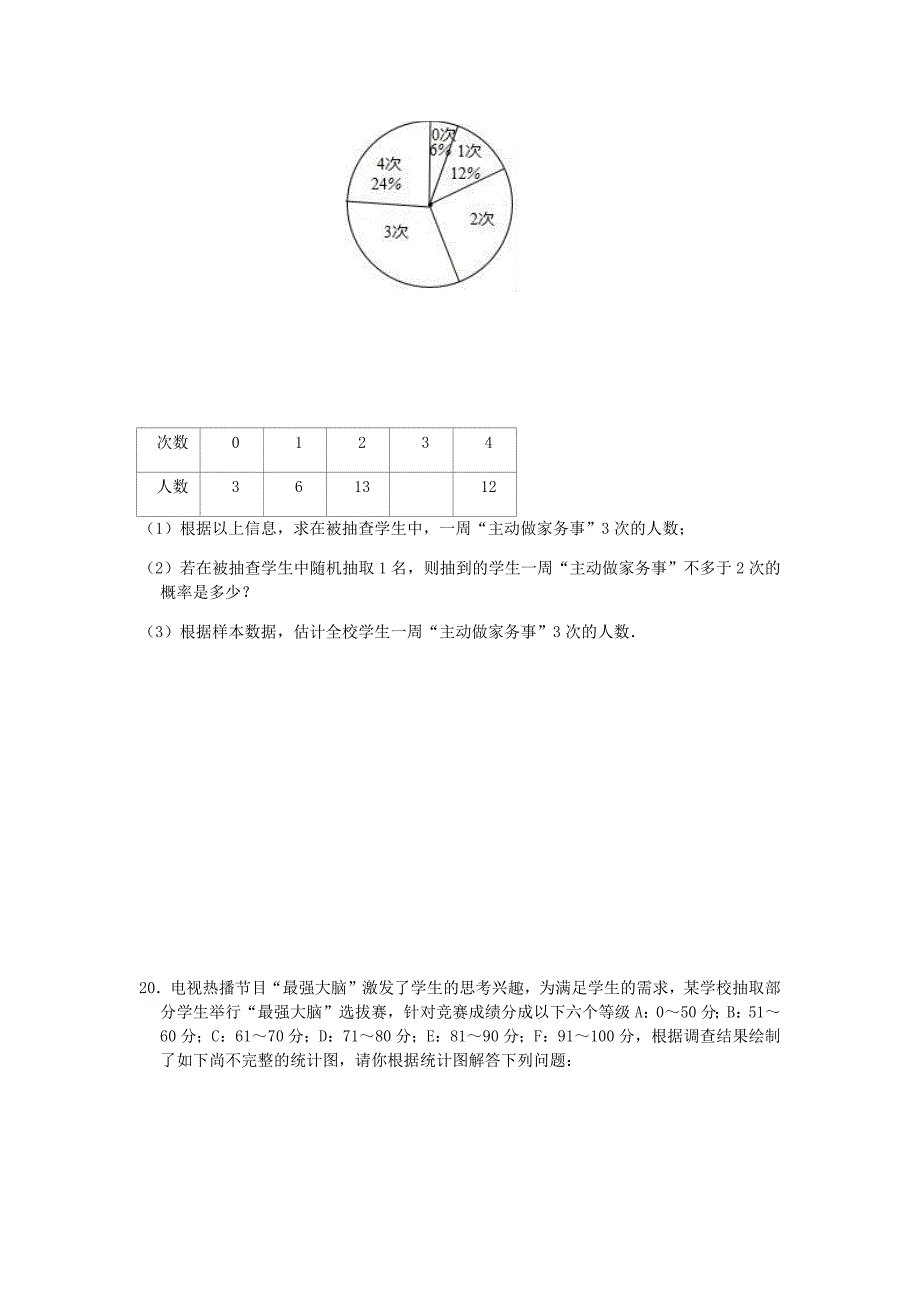 九年级上册数学概率专项测试题_第4页