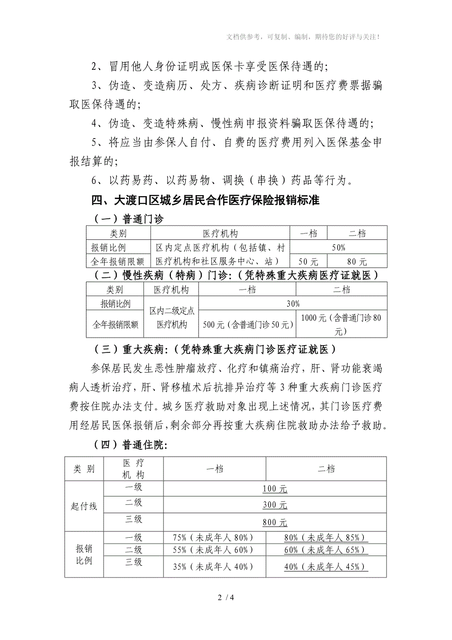 大渡口区城乡居民合作医疗保险宣传栏2011年_第2页