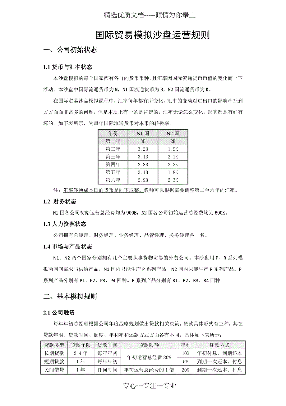 国际贸易沙盘模拟课程运营规则_第3页