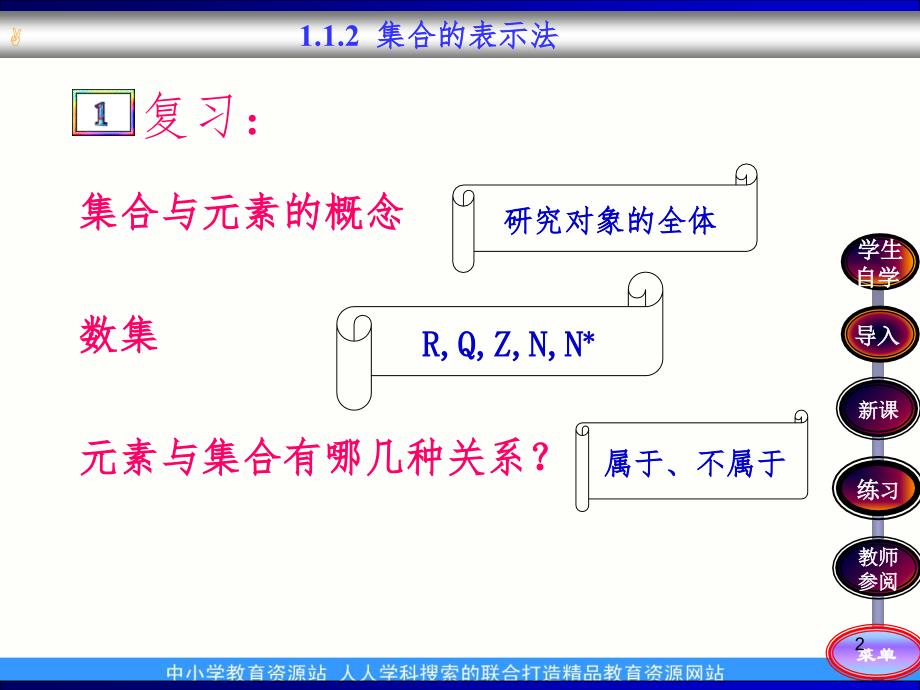 中职数学基础模块上册集合的表示法PPT课件_第2页