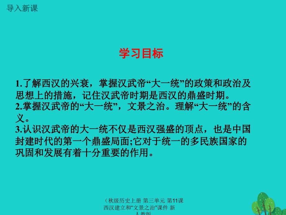 最新历史上册第三单元第11课西汉建立和文景之治课件新人教版_第4页