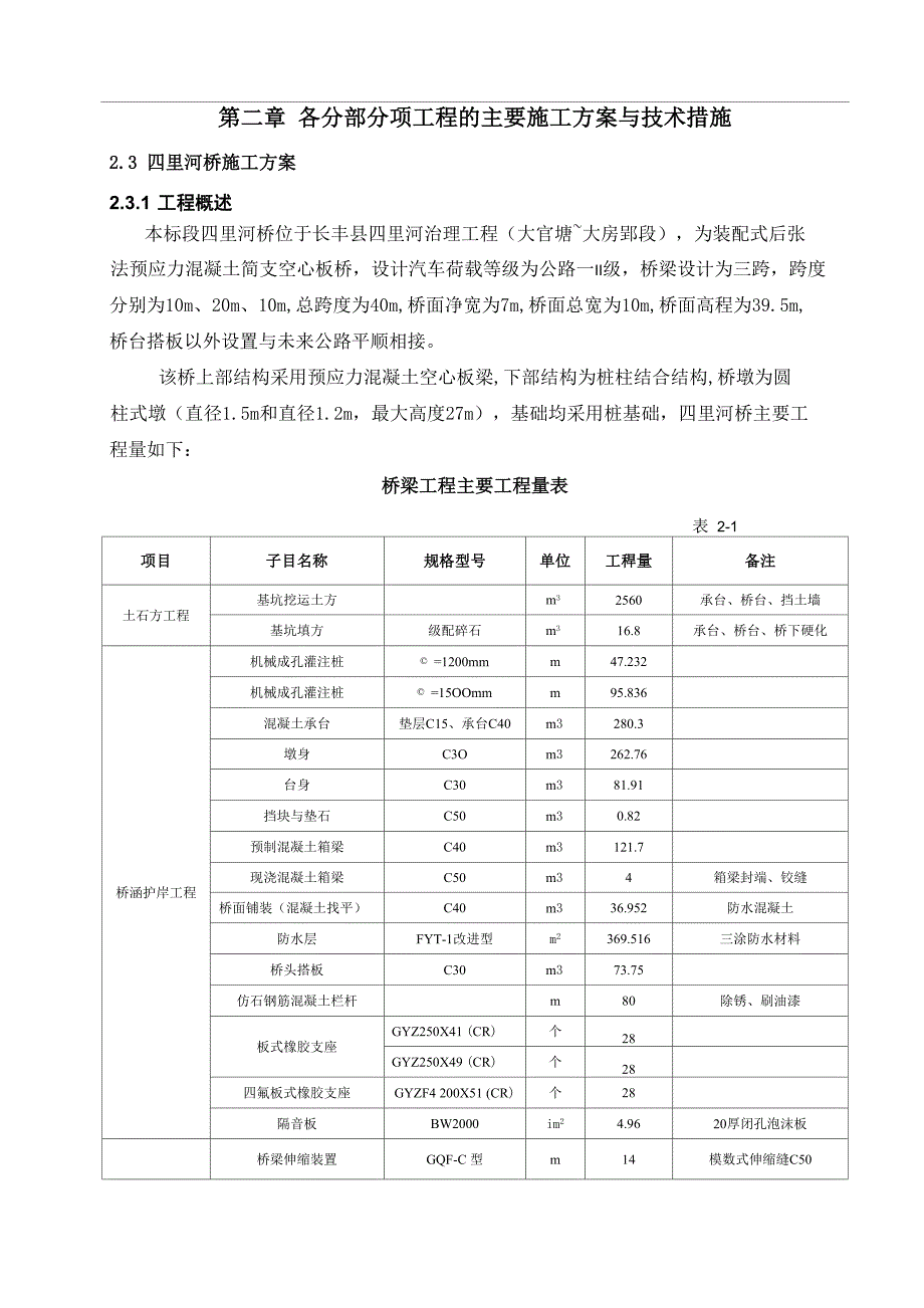 桥梁工程施工方案汇总_第1页