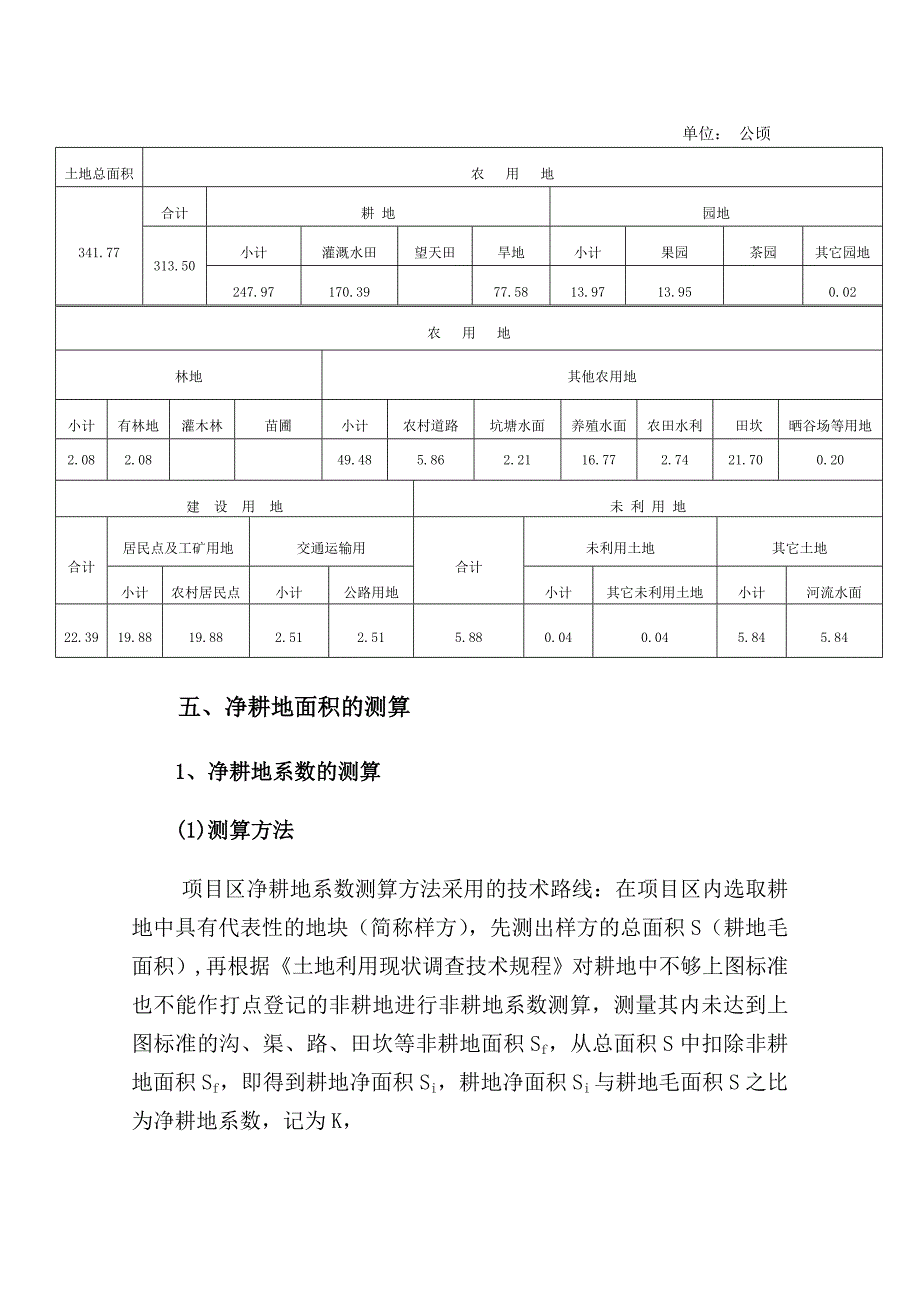 重庆市永川区陈食镇梓潼观等二个村土地整理项目新增耕地报告_第5页