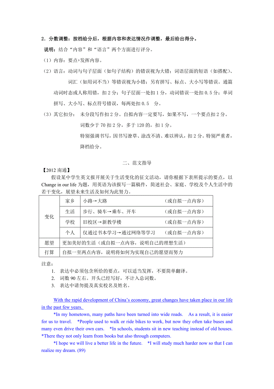 2015中考书面表达专练_第2页