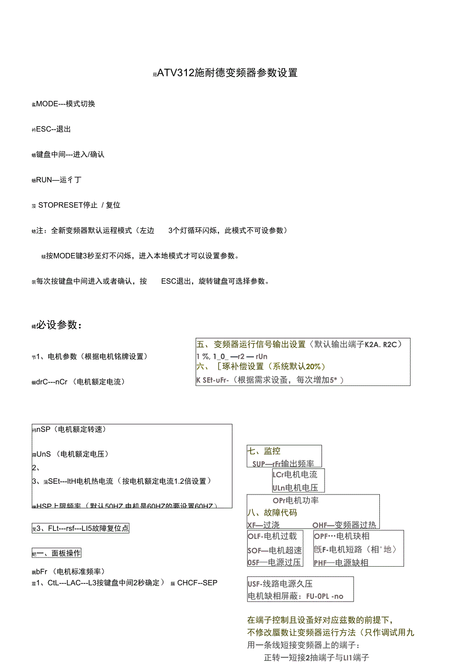 ATV312施耐德变频器参数设置_第1页