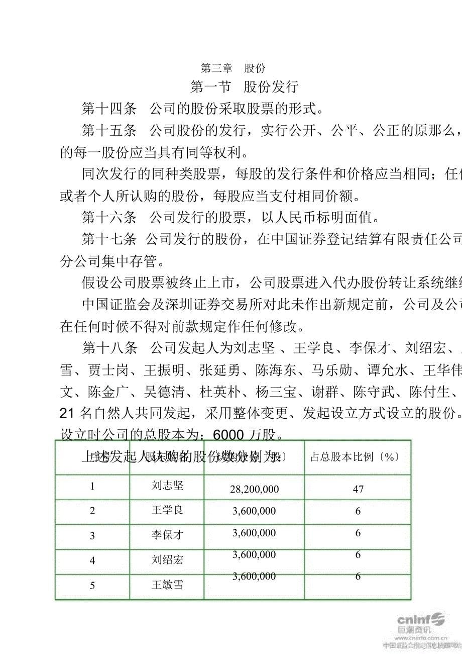 神剑股份：公司章程（2011年7月）_第5页